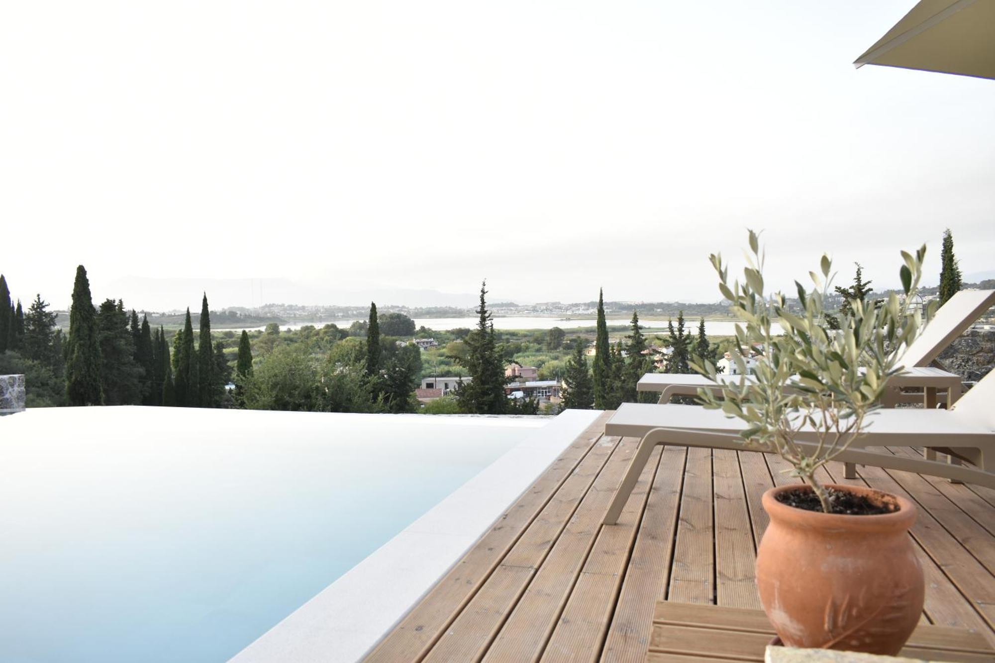 Corfu View Deluxe Villa Perama  Exteriör bild