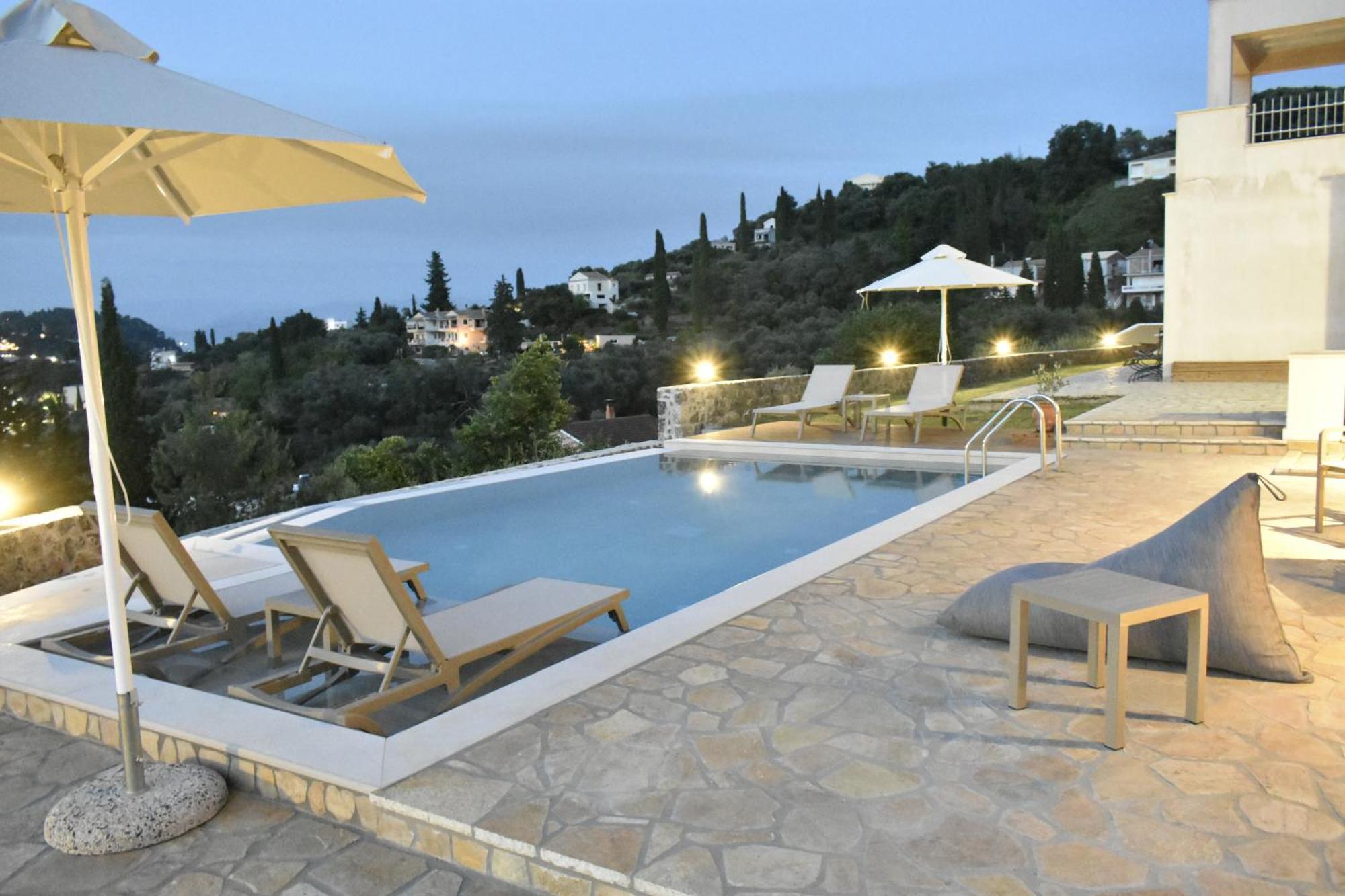 Corfu View Deluxe Villa Perama  Exteriör bild